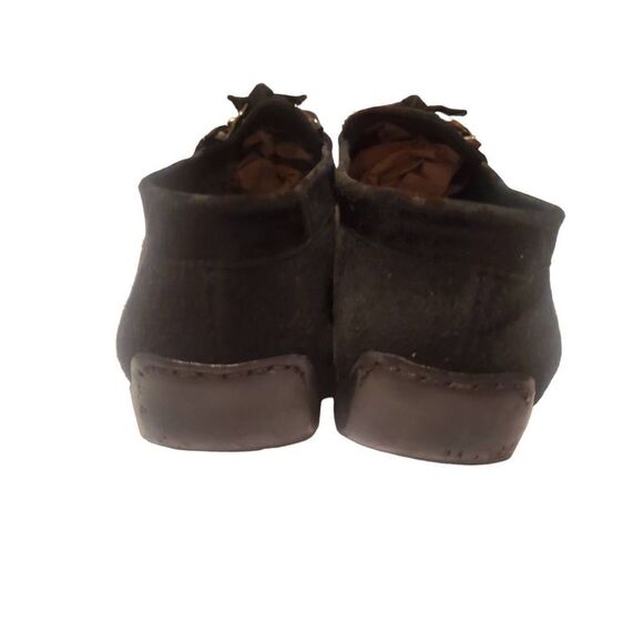 Stuart Weitzman Black Perforated Suede Driving Loafers Size 8.5 - Picture 5 of 5